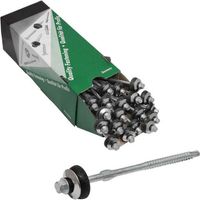 Twistec® Faserzementschraube SW8 6,5x130 mit Bohrspitze für Holz UK, 50 Stck