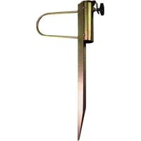 Base for beach umbrellas, robust metal stand, ground insert, flagpole, sand/grass holder, anchor post for patio umbrellas, flagpole, fishing rod