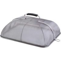 Forge Adour – Dôme anti projections inox pour plancha – Dimensions 34 x 28 x 14 cm – Protection efficace contre éclaboussures – Nettoyage au lave-vaisselle