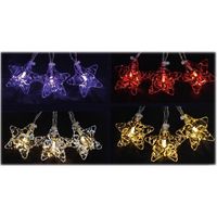Stelline natale a led con 10 luci a batteria per interno
