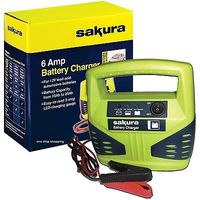 12V PORTABLE 12 VOLT 6 AMP 6A CAR VAN UPTO 1.8 LITRE 4X4 BATTERY CHARGER SS3630