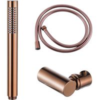 Fortifura Calvi Ensemble de douchette - 22,5 cm - barre - avec support - corps lisse - 150 cm - cuivre brossé PVD