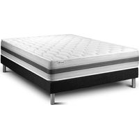 Matratzenset VITAL SPRING RECOVER 135 x 190 cm Bettrahmen Kit schwarz