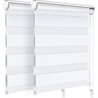 Vounot – Lot de 2 stores enrouleurs jour-nuit 90x150cm – Installation sans perçage ou avec – Tissu 100% polyester – Accessoires inclus
