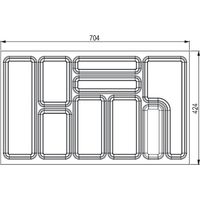 SANS MARQUE Range-couverts 704x424 mm pour StrongBox blanc