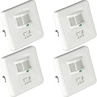 4er-Pack Lichtschalter mit Infrarot-Bewegungsmelder und Dämmerungssensor 7hSevenOn Home