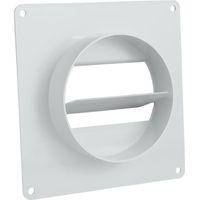Luftkanalverbinder airRoxy 02-506 mit Rückschlagklappe quadratisch