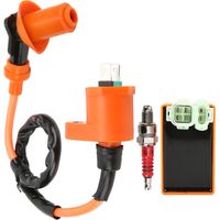 Kit de bobina de encendido, bujía y caja CDI de repuesto Eosnow para ATC125, TRX200, TRX200D, TRX200SX, TRX250 y EZ90