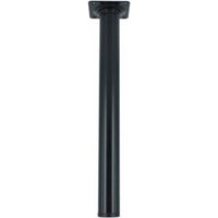 4 x PIEDINI ACCIAIO D. 30 X H 100 MM NERO