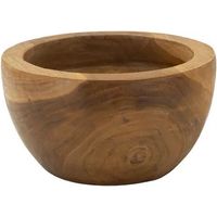 Bandeja decorativa mauro ferretti teca marrón 15 cm