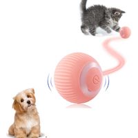 Interaktives Hundespielzeug, über USB wiederaufladbarer intelligenter Ball, Hundespielzeug, Welpengeschenk, mit leuchtendem, sich drehendem Ball