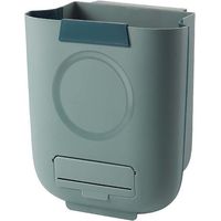Poubelle pliante 13L avec grattoir et boîte de rangement pour déchets de cuisine, recyclage papier, broyeur, corbeille
