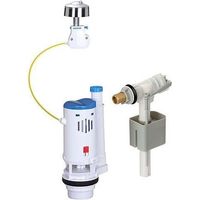 Kit di scarico per WC - NOVOBAIN - Con meccanismo e rubinetto - Portata 3/6L - Altezza regolabile (250 a 510 mm) - Accessori inclusi