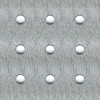 lamiera in alluminio naturale con perforazione tonda 250 x 500 x 1,5.