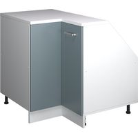 Meuble de cuisine d'angle pour combles R-Line, Bleu-gris, 75.6cm 1 porte, 60 cm de profondeur, Vicco