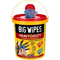 240 Heavy-Duty Cleaning Wipes - Industrial Strength & Antibacterial