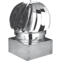 Chimenea giratoria cuadrada y rectangular galvanizada - Tamaño Base cuadrada 47x47 cm
