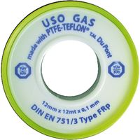 NASTRO TEFLON PER GAS 'PROFESSIONALE' 1/2x12 mt. x0,1 mm - cf. 10 rt. - VIKY