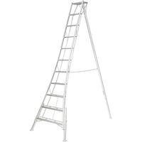 Escabeau aluminium réglable 300-361 cm – Charge maximale 150 kg – Marches antidérapantes pour sécurité – Dimensions 268x140 cm – Niwaki