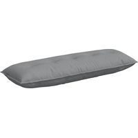 vidaXL Back Pillow Light Grey 140 x 19 x 50 cm Fabric