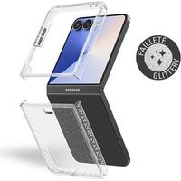 Coque - Samsung Galaxy Z Flip 7 - Renforcée - Transparente avec Paillettes - 50% recyclé