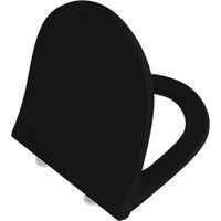 Abattant de Toilettes WC AQUANCE Belo II Slim avec Frein de Chute Thermodur Noir Mat - BELO21076
