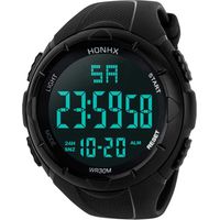 Montre numérique LED de sport analogique pour homme et femme