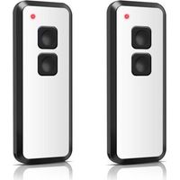 Juego de 2 mandos a distancia de repuesto para Novoferm TM15910001150 de 433,92 MHz y 2 canales. Compatible con Novotron 522, 524, 502 MAX43-2 y 512 Mix 43-2.