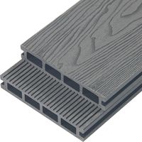 Home Deluxe - WPC Terrassendielen SAMANA PREMIUM - Anthrazit, 2 m² - Inkl. Unterkonstruktion und kompl. Zubehör I Terrassenboden Poolumrandung Balkonbelag Dielen Balkondielen Terrassendielen WPC