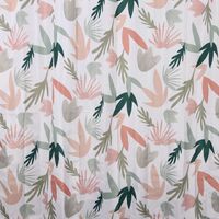 GEDY TTE13621800 Cortina 180X200 cm Blanco-Rosa - ref: TTE13621800