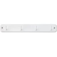 Appendiabiti 4 ganci casa laccato bianco 230x32mm 3084-2 inofix