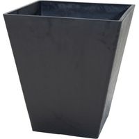 Pot - MEGA COLLECTIONS - Ecostone Square - 41 x 45 cm - Noir