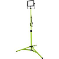 Luceco Faretto LED da Cantiere con Treppiede, 50W, Faro IP65 Impermeabile, Lampada Telescopiches da Lavoro, Faretti con 4000 Lumen