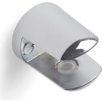 Support fixe pour étagères en verre et bois en Zamac chromé brillant Pour étagères d&aposune épaisseur de 7 mm Mesures 202024mm Système de fixation vissé 2 unités - talla
