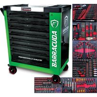Servante d’atelier/ Chariot Barracuda Tools Rock PRO+ 8 tiroirs 7 outillés - 4 roues, 2 freins - Chariot MECANICIEN, GARAGISTE