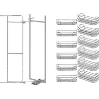 Armoire coulissante complète - Pour caisson de largeur maxi : 900 mm - Pour caisson de largeur mini : 450 mm - INOXA INDUSTRIE