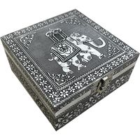 Signes Grimalt Elephant organisieren Juwelierboxen und Juwelen Rechteckige weiße Box - 6x13x13cm