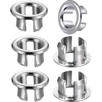 6 Pieces Sink Overflow Ring Sink Hole Overflow Cover Round Sink Overflow