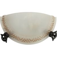 Plafonnier Candellux GIO 1xE27 blanc patine 30cm verre