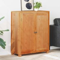 vidaXL Cabinet with Storage with Door Brown Solid Oak Wood