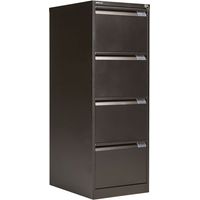 Bisley 4 Drawer Foolscap Filing Cabinet BS4G - Black