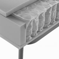 Materasso a 800 Molle Insacchettate Smart Sfoderabile con Fascia 3D - Misura: 160x200 Fuori misura