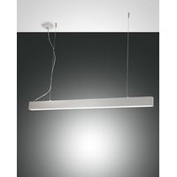 Suspension Led Next 58 W 7020 Lm 3000 K, Structure En Métal Et Polycarbonate, Couleur Blanche, Design Moderne Et Réglage De La Lumière