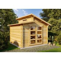 Abri de jardin Aktiva Pinie Imprégné, 40 mm Épaisseur paroi 360 x cm