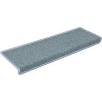 Stair Mats 15 pcs 65x21x4 cm Sea Blue Rectangular Edge vidaXL
