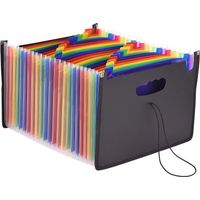 Accordian File Folder Organizer 24 Pockets Expanding File Case A4 Letter Size Document Organizer Rai