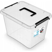 Almacenamiento decorativo orplast simple box 19l plástico
