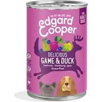EDGARD & COOPER GAME & DUCK CIBO UMIDO GRAIN-FREE PER CANE DA 400 GR CON SELVAGGINA E ANATRA EDGAR COOPER 542503948533