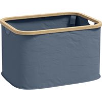 Cesto de la Ropa Sucia Plegable 36 L con Asas para Baño Dormitorio Lavadero 44,3x33,3x26,5 cm Gris