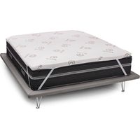 Dmora - Topper individual Dgiunt, Topper renueva colchón con funda desenfundable en Memory Foam y fibras de Cobre, 100% Made in Italy, Antiácaros e hipoalergénico, 80x190 h5cm